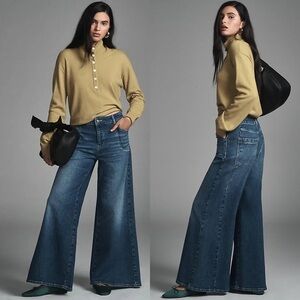 Anthropologie Pilcro High Rise Wide Leg Trouser Jeans 28 Hovenweep